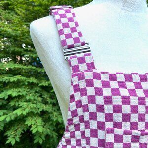 Ilana Kohn Mars Overalls in Plum Check - S/S 2023 – Original Retail $228 - Large